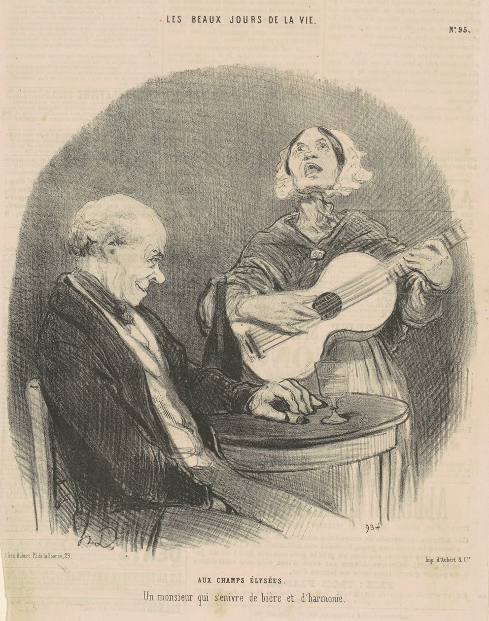 Do Pól Elizejskich autorstwa Honoré Daumier