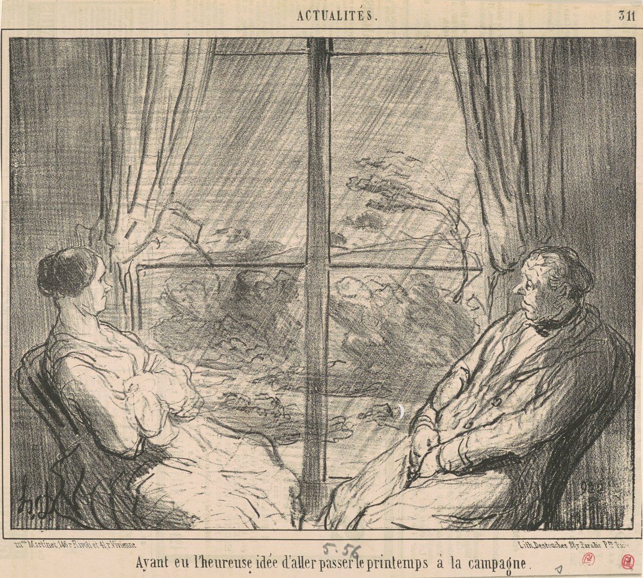 Mając ... pomysł na pójście ... autorstwa Honoré Daumier