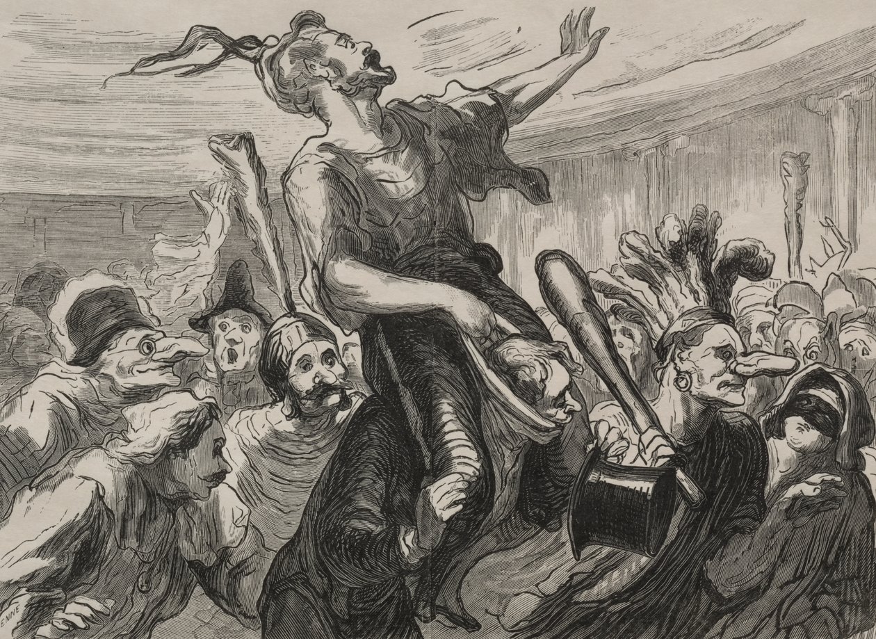 Bal w operze: niech żyją płomienie autorstwa Honoré Daumier