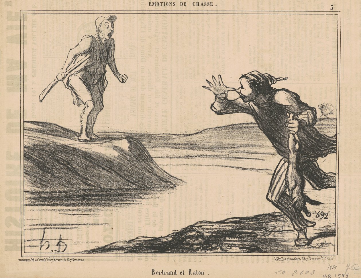 Bertrand i Raton autorstwa Honoré Daumier