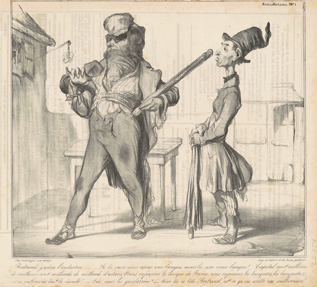 Bertrand, kocham branżę... autorstwa Honoré Daumier
