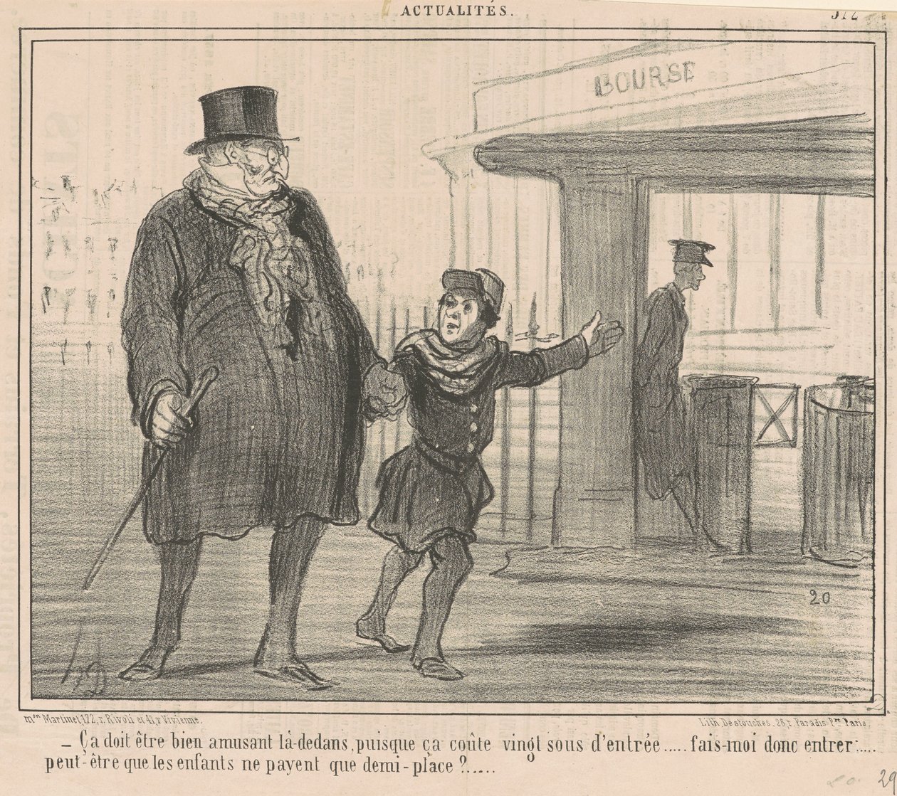 Musi być tam fajnie... autorstwa Honoré Daumier
