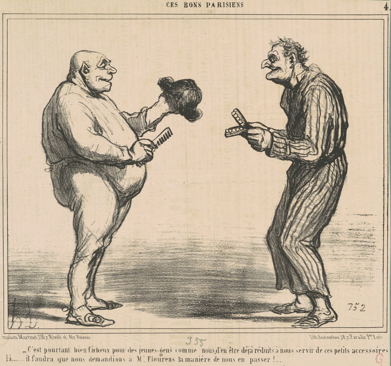 Jest to jednak niefortunne dla... autorstwa Honoré Daumier