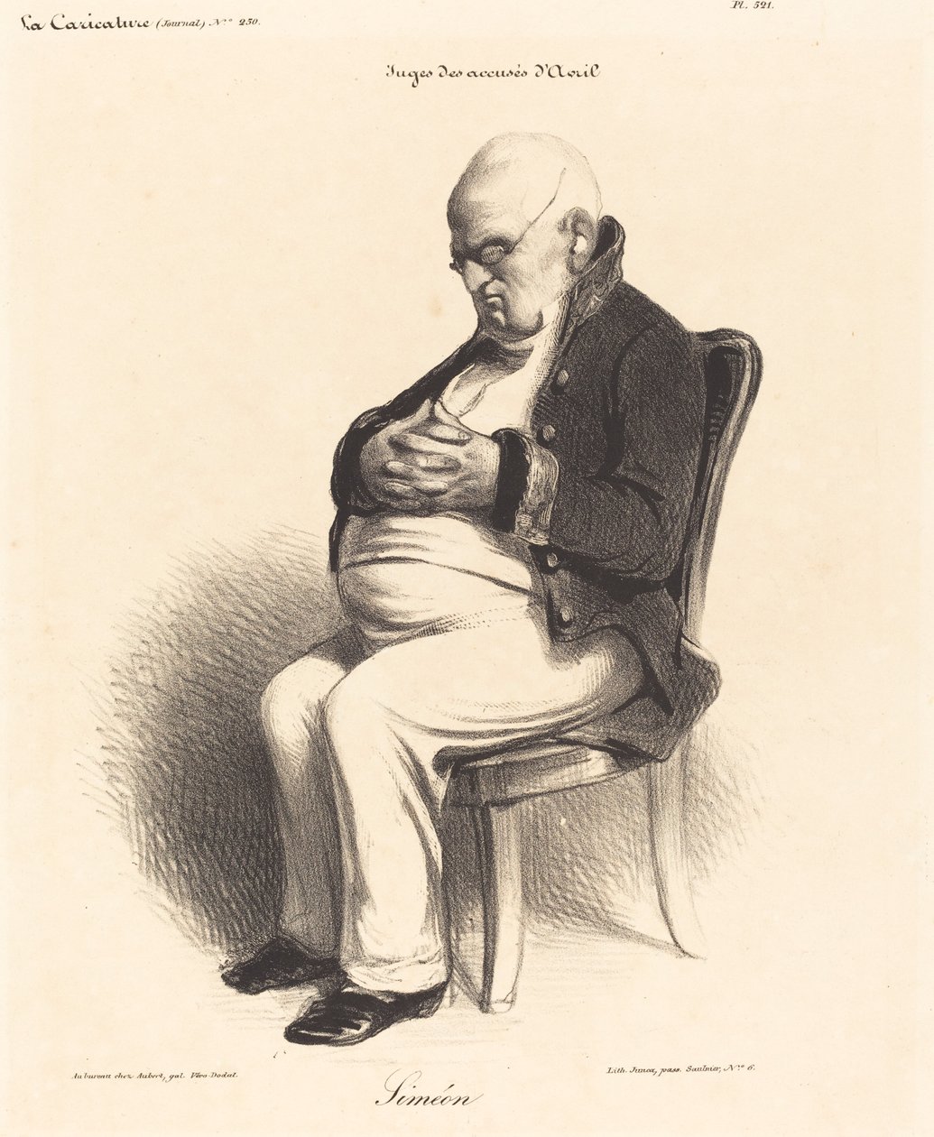 Hrabia J.-Jerome Simeon autorstwa Honoré Daumier