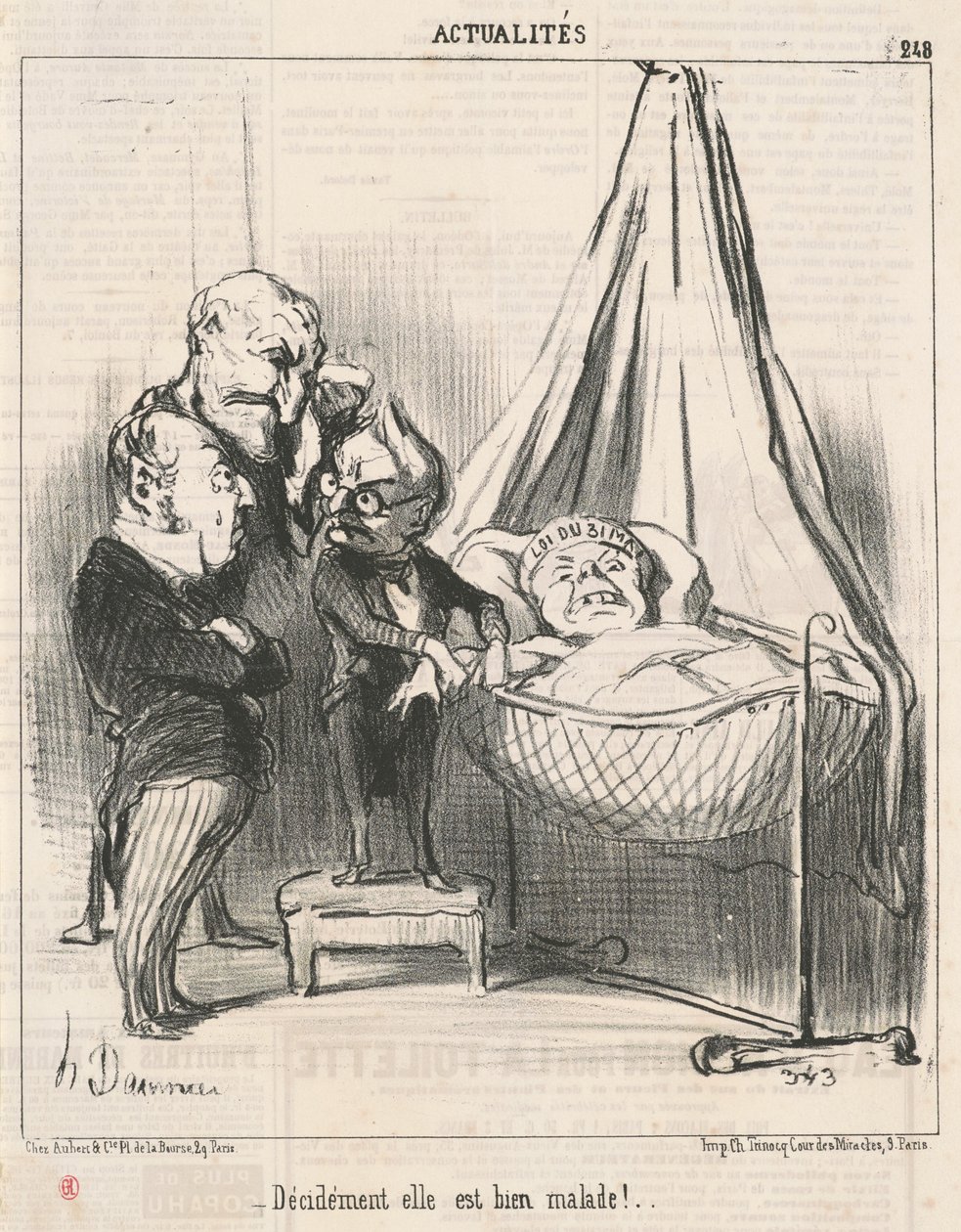 Najwyraźniej jest bardzo chora! autorstwa Honoré Daumier
