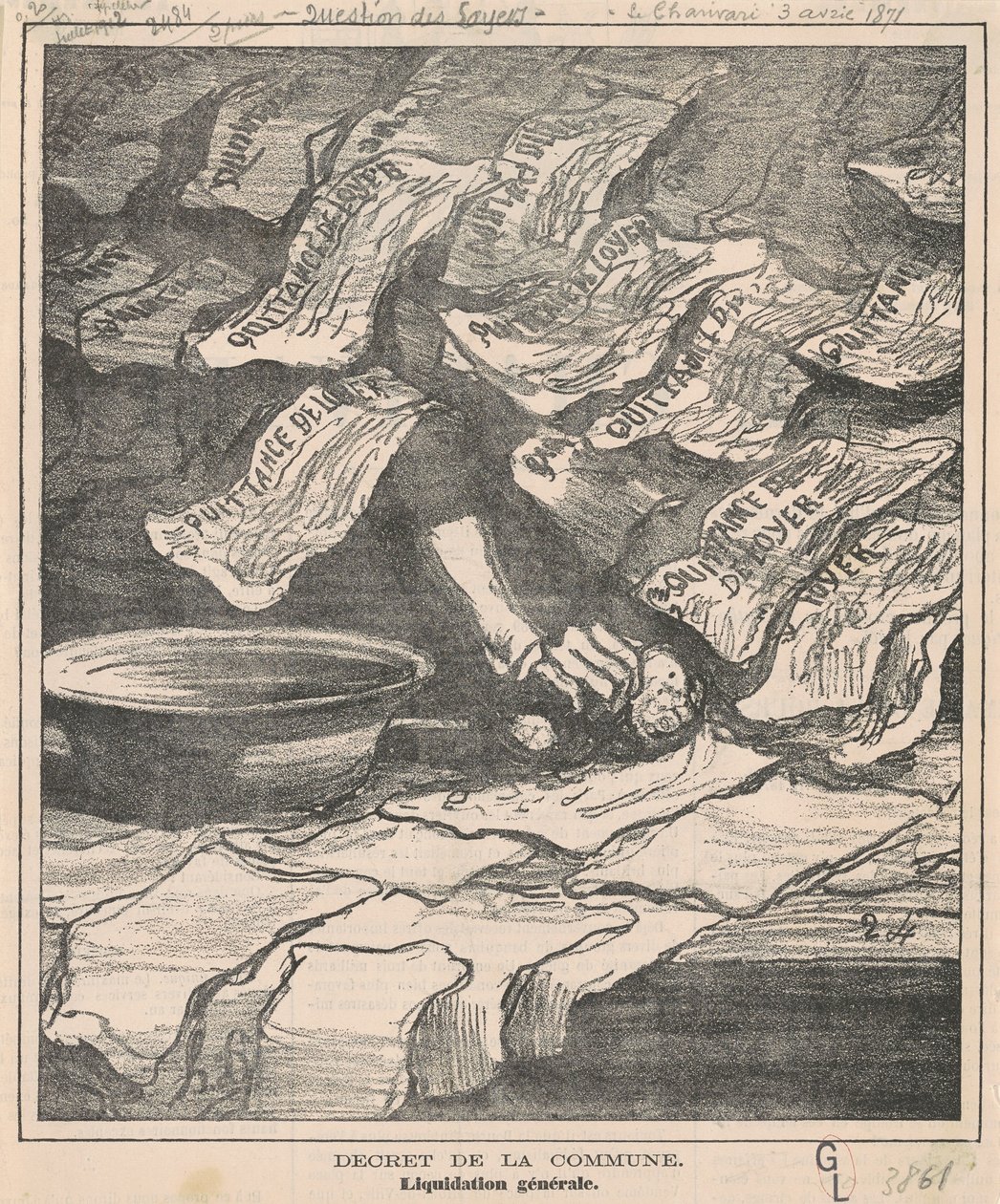 dekret gminy autorstwa Honoré Daumier