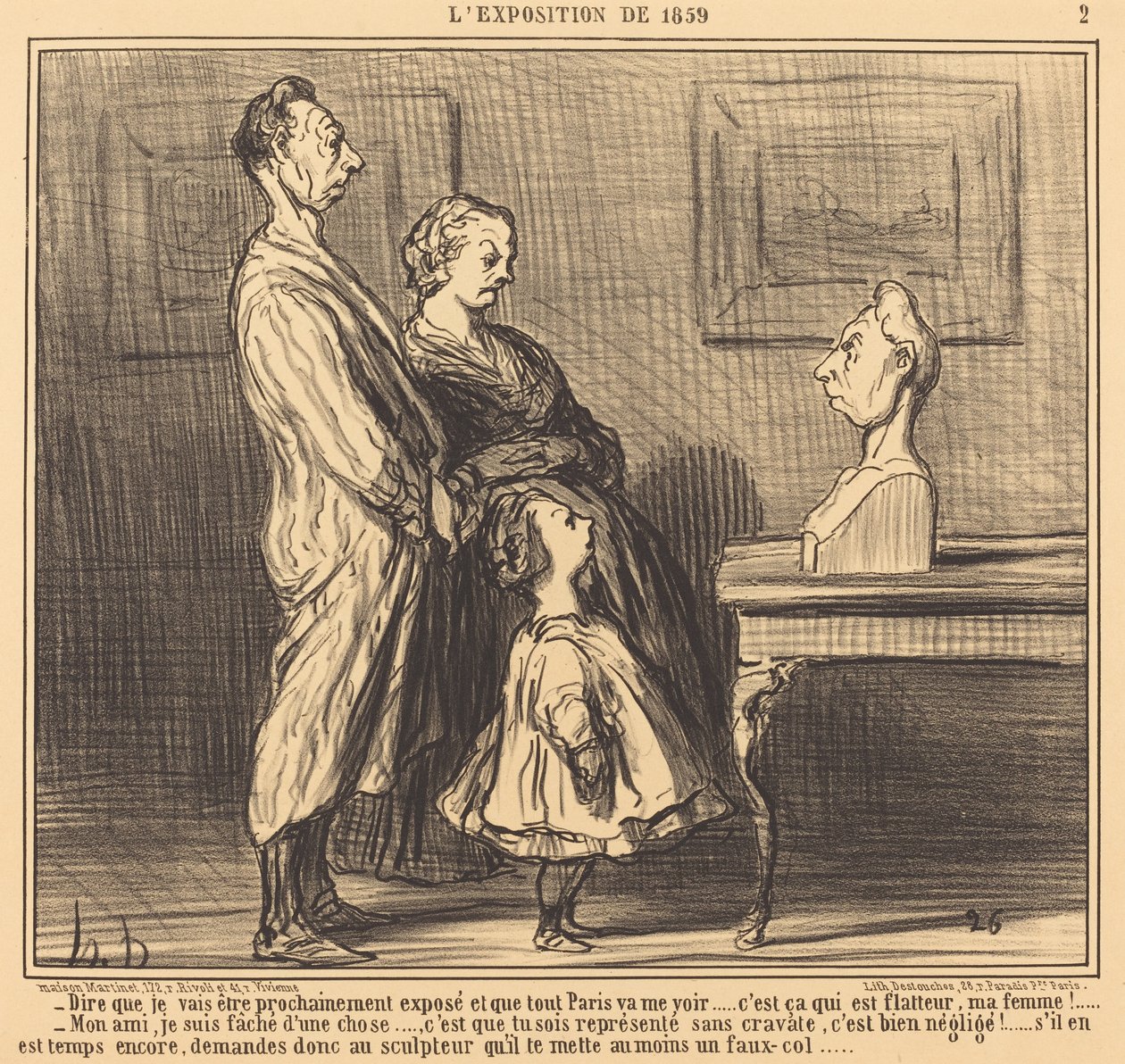 Powiedzieć, że zostanę... wyeksponowany... autorstwa Honoré Daumier