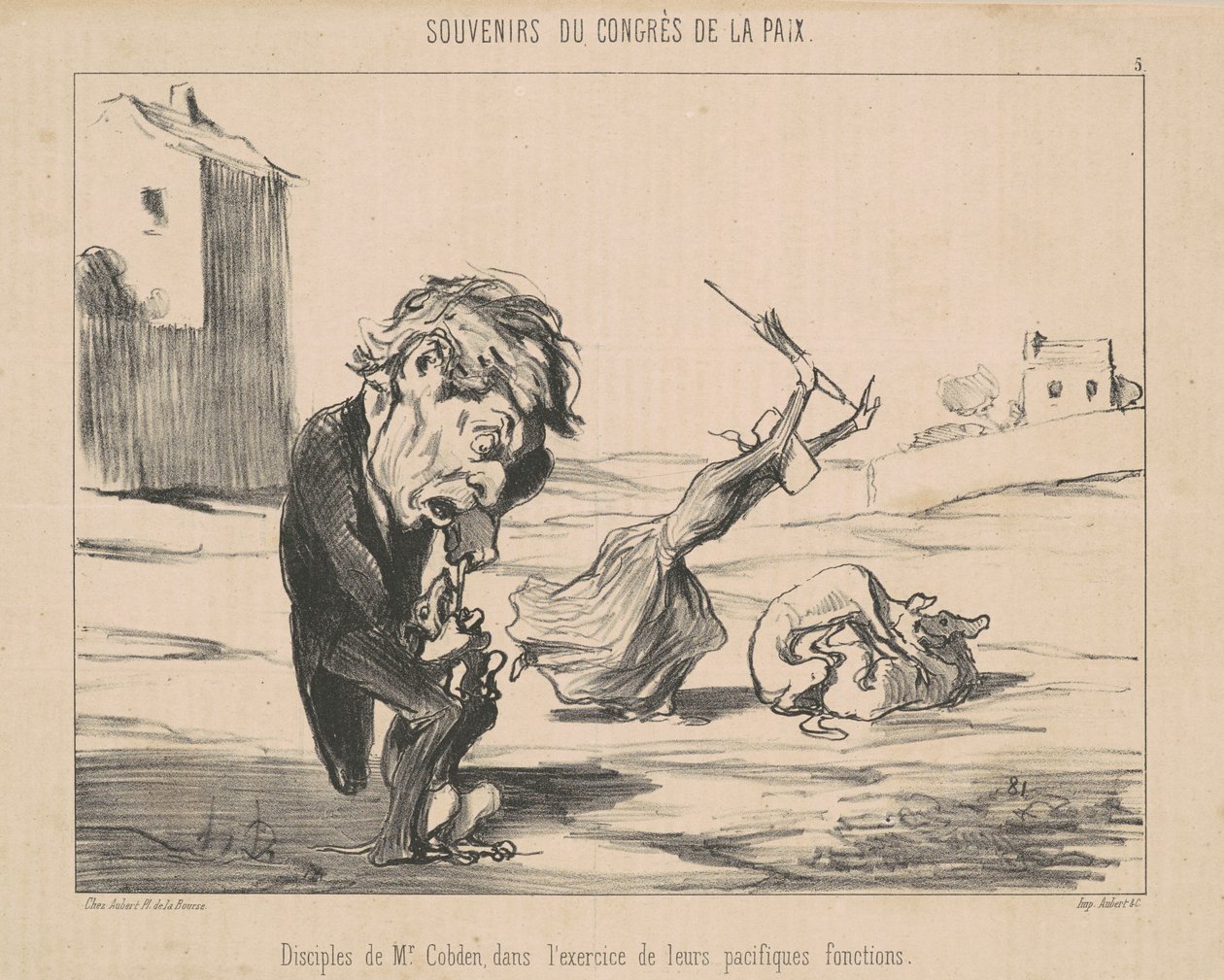 Uczniowie de M. Cobden autorstwa Honoré Daumier