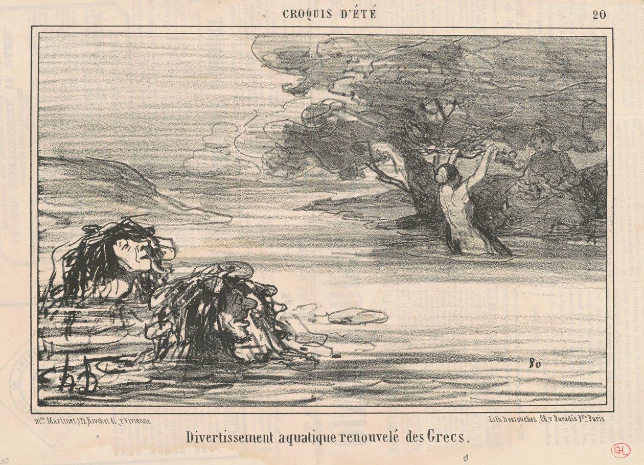 Rozrywka ... odnowiona od Greków autorstwa Honoré Daumier