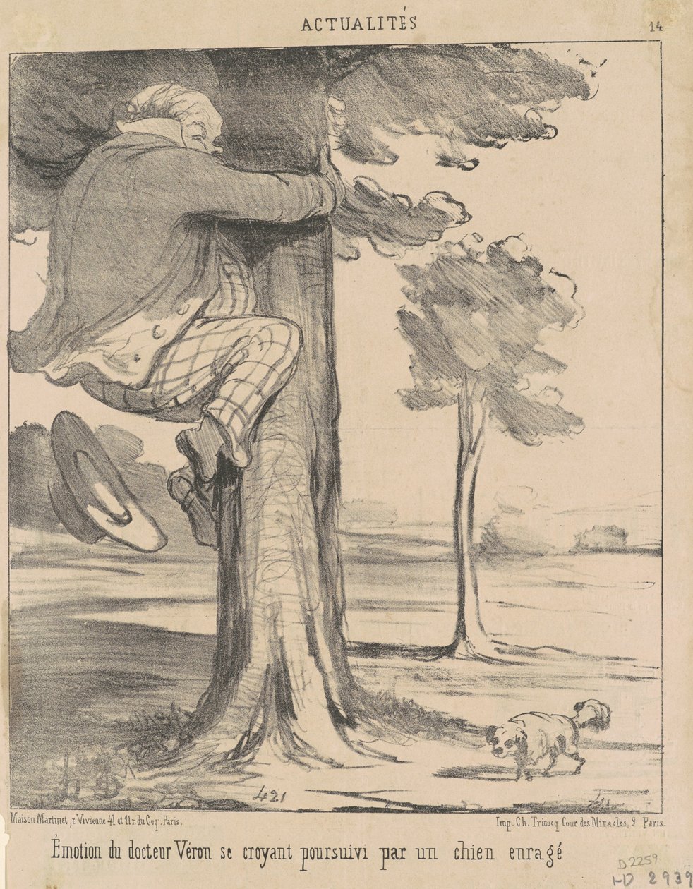 Emocja doktora Véron... autorstwa Honoré Daumier