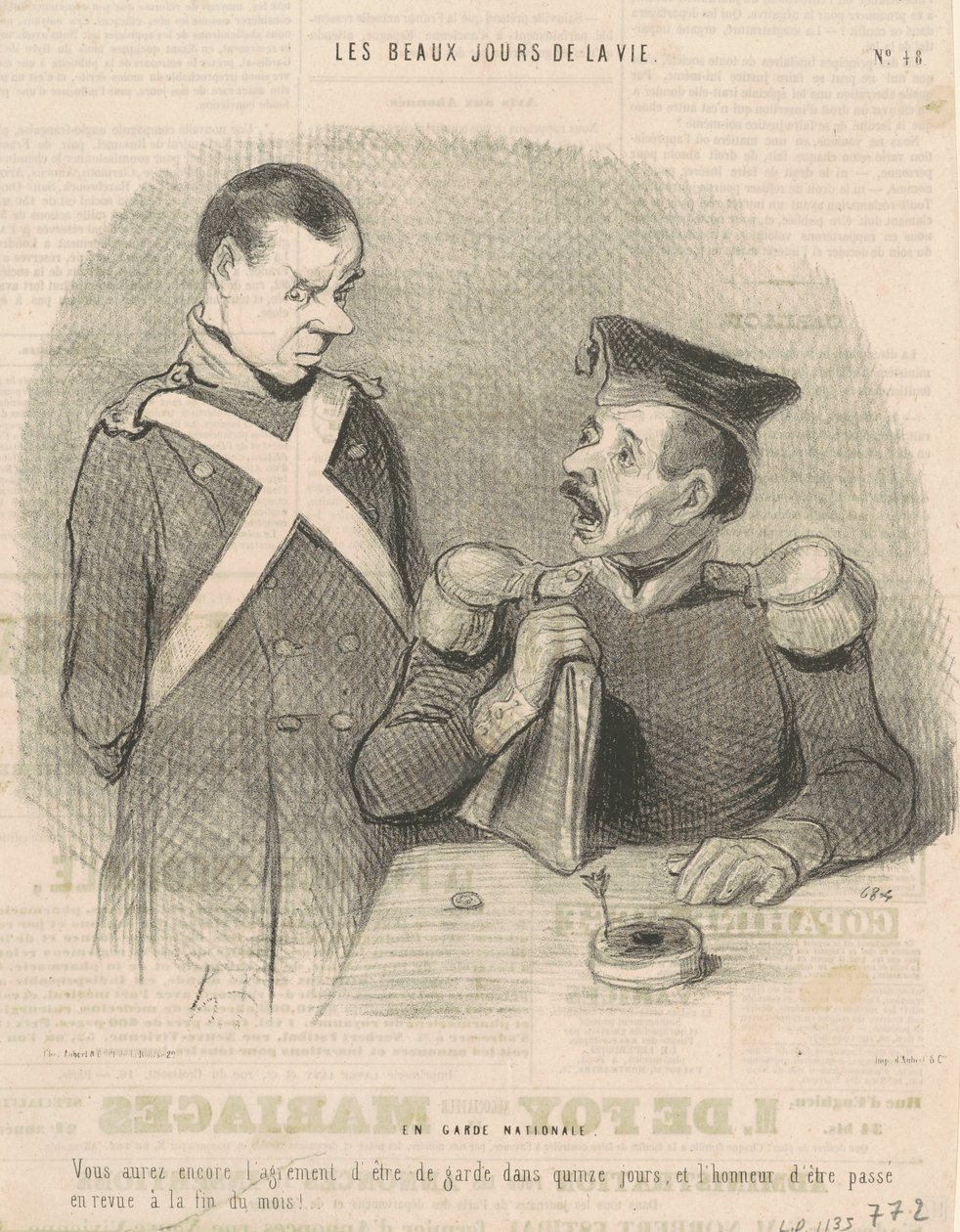 W gwardii narodowej autorstwa Honoré Daumier