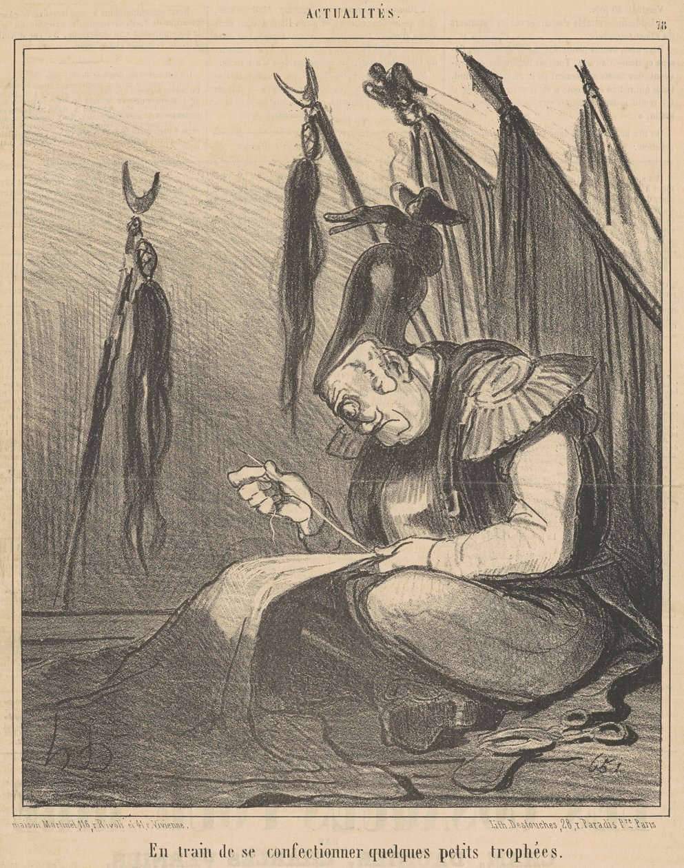 W trakcie …robienia czegoś autorstwa Honoré Daumier