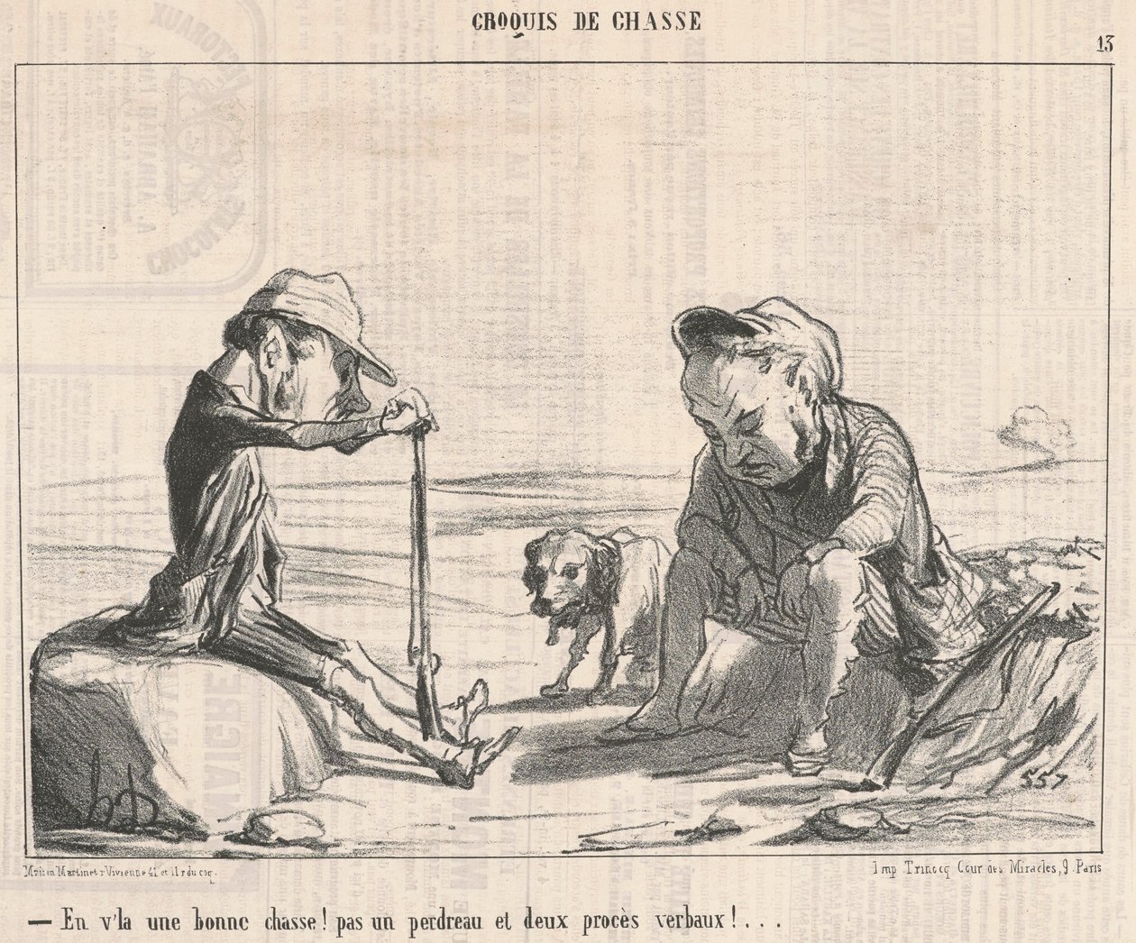 Oto dobre polowanie! ... autorstwa Honoré Daumier