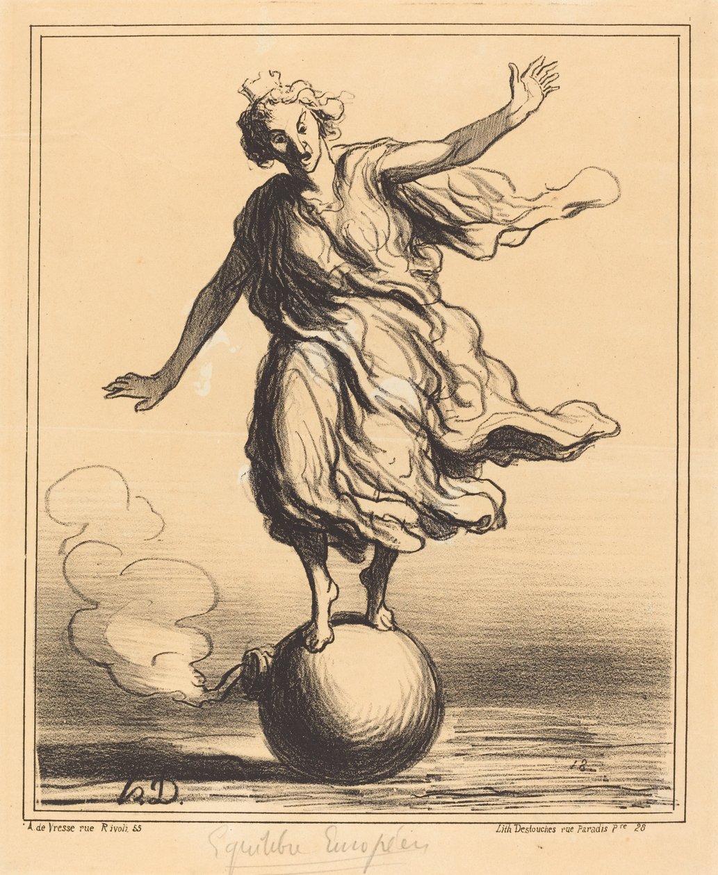 Równowaga europejska autorstwa Honoré Daumier