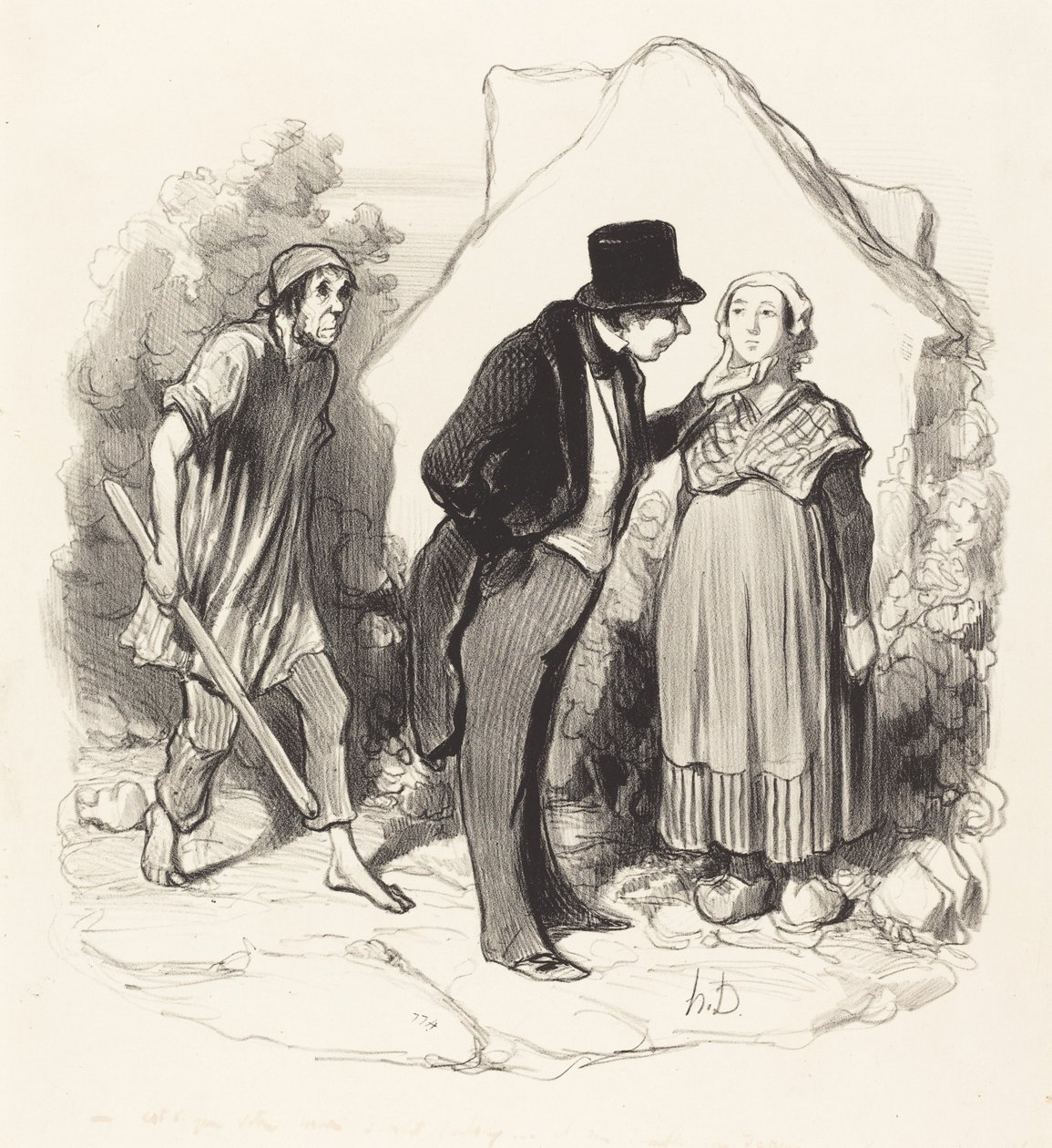 Czy twój mąż byłby zazdrosny... autorstwa Honoré Daumier