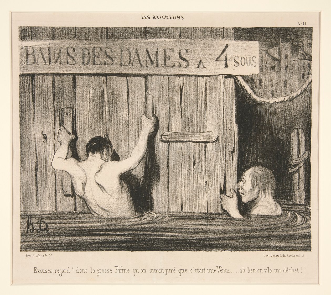 Wymówka; zerknąć autorstwa Honoré Daumier