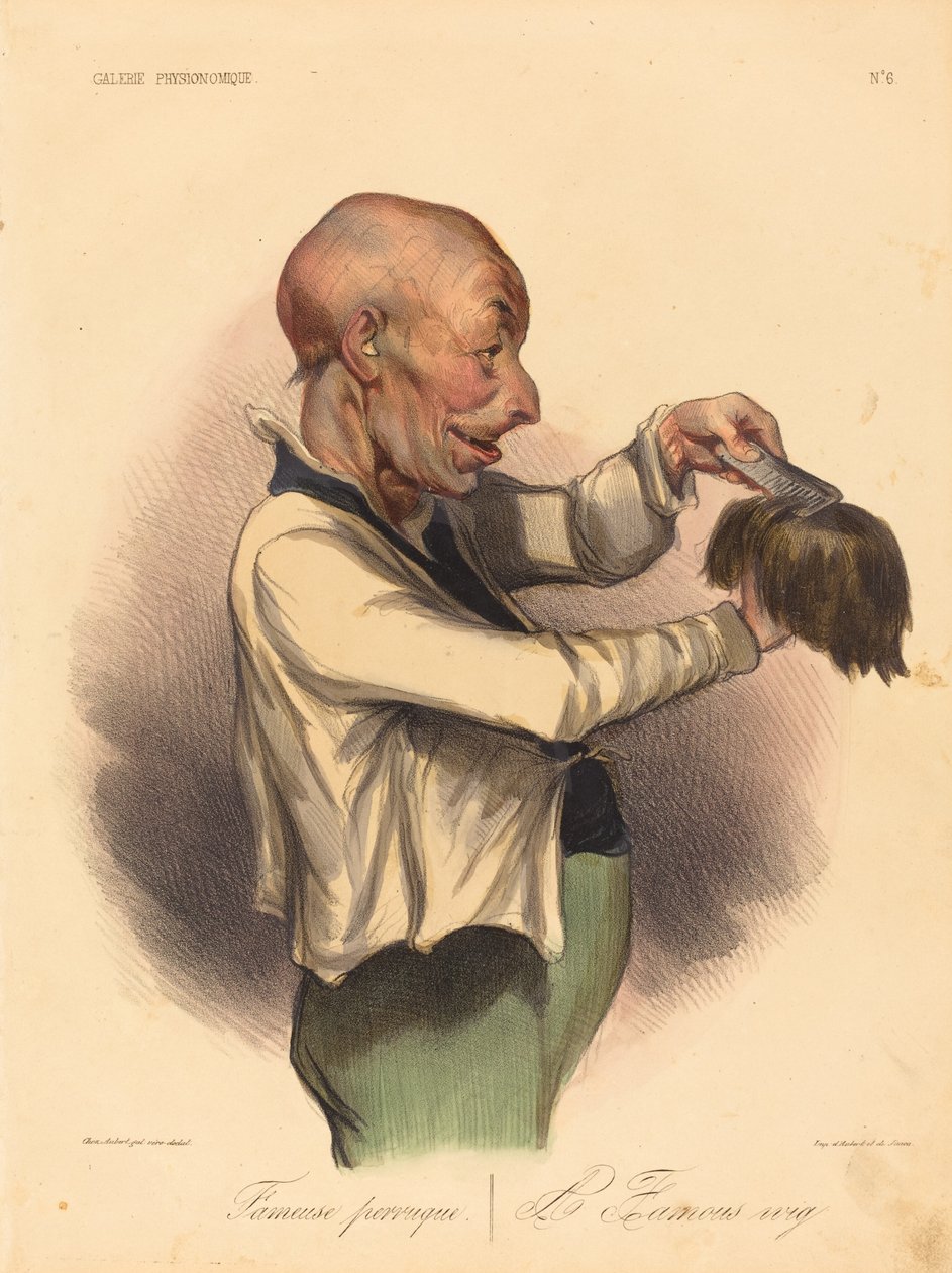 słynna peruka autorstwa Honoré Daumier