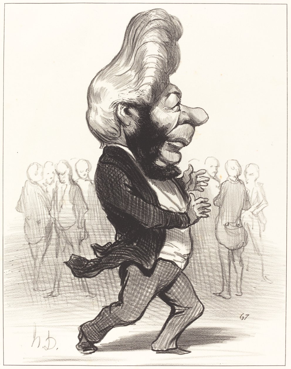 Ferdynand Favre autorstwa Honoré Daumier