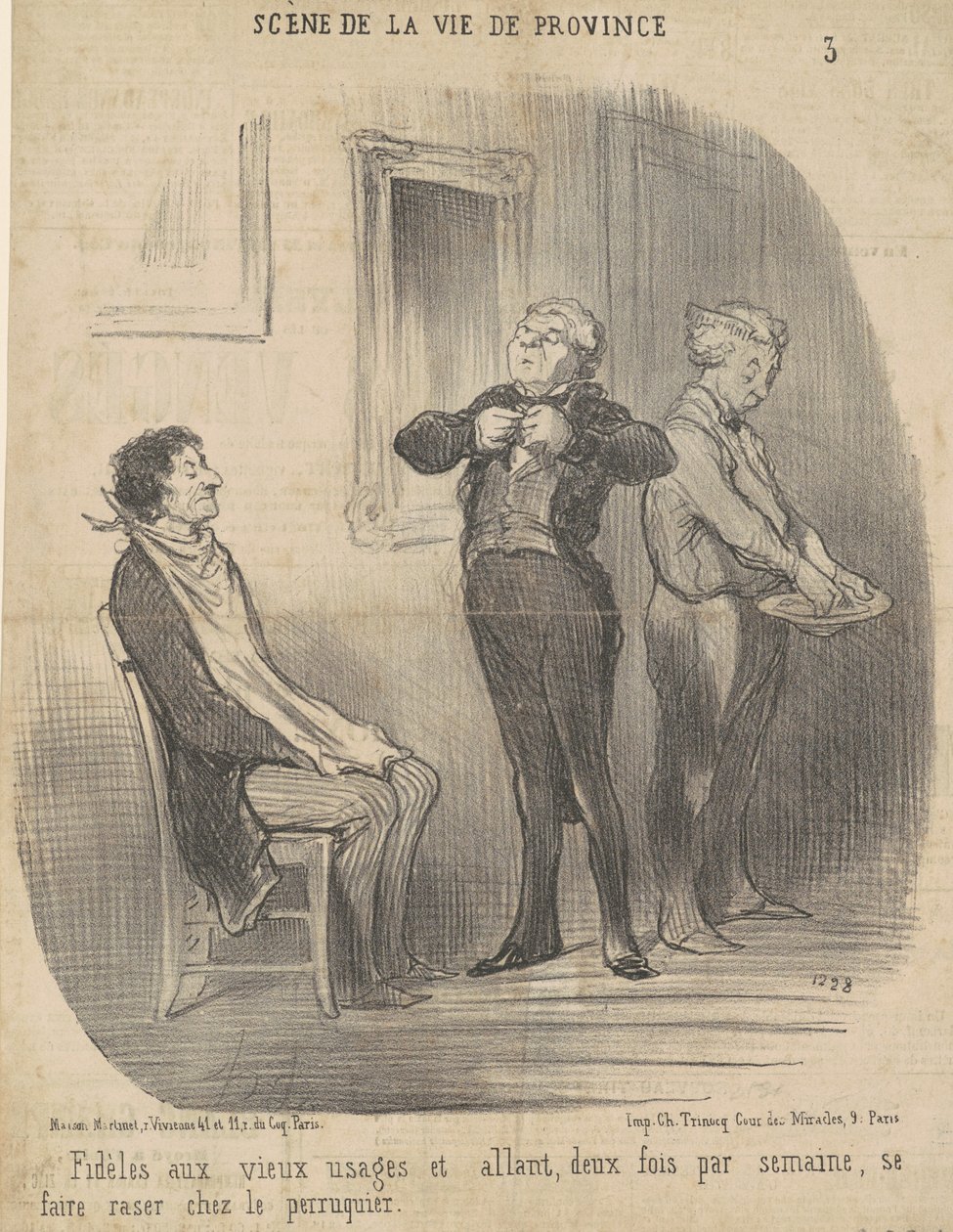 Wierny starym sposobom... autorstwa Honoré Daumier