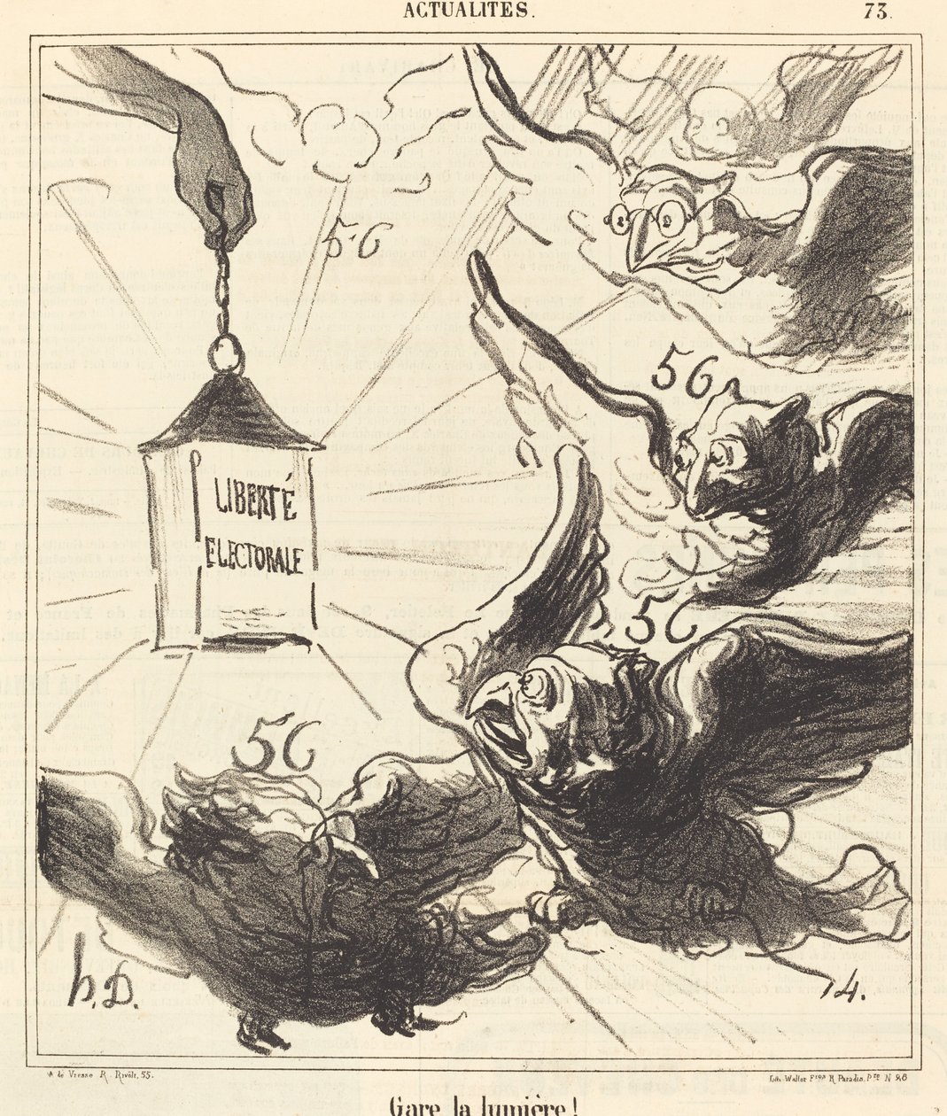 Zaparkuj światło! autorstwa Honoré Daumier