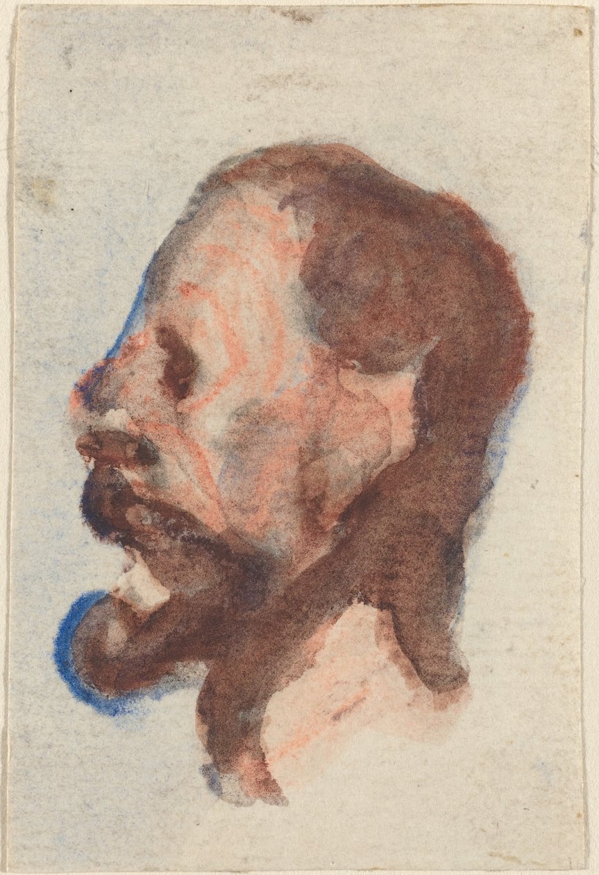 Głowa mężczyzny autorstwa Honoré Daumier