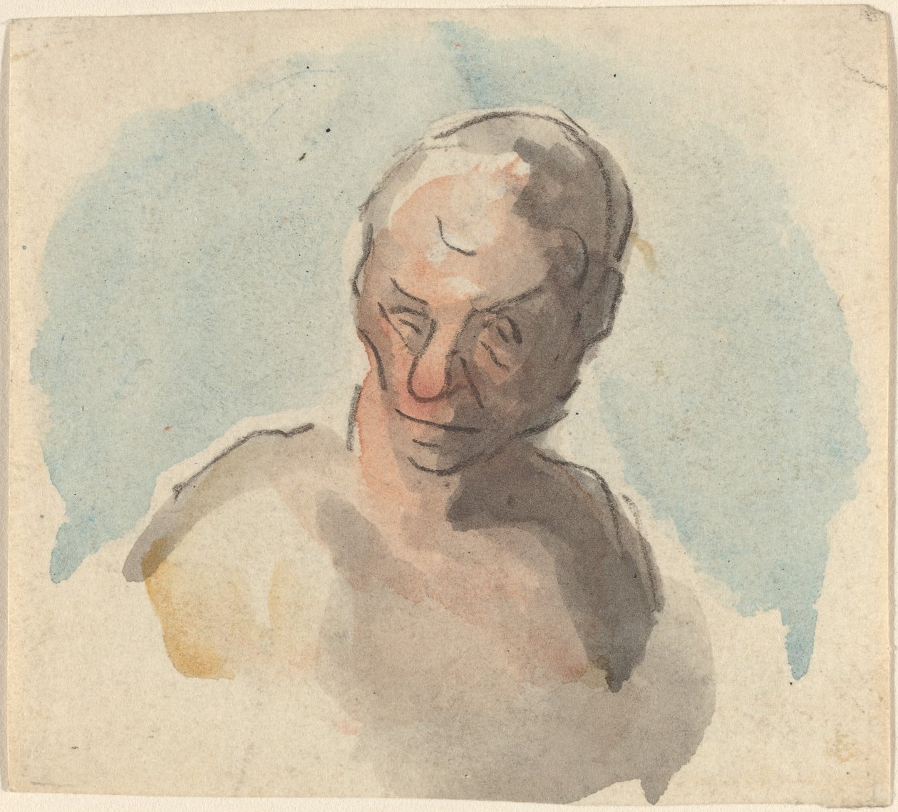 Głowa mężczyzny autorstwa Honoré Daumier