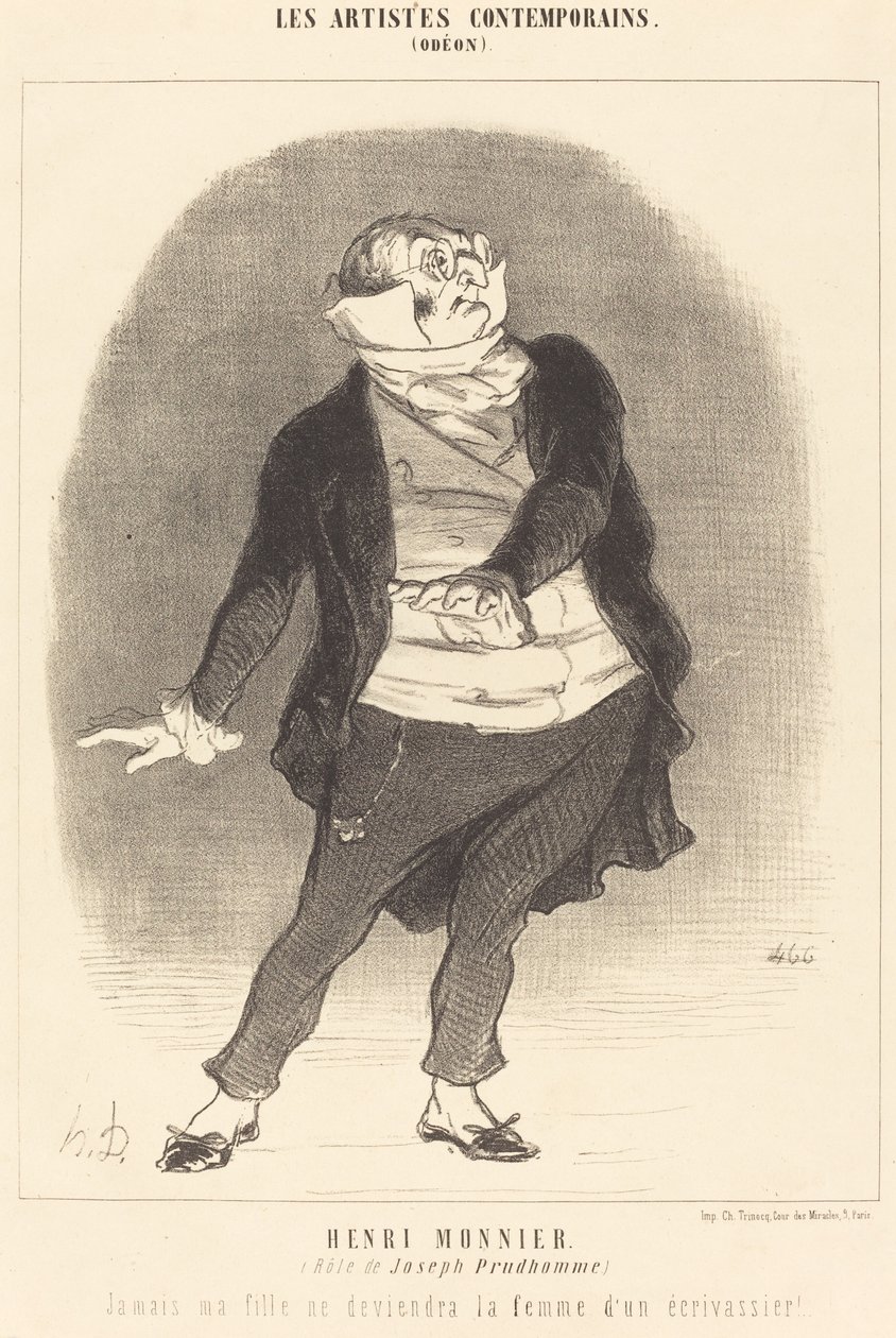 Henri Monnier (rola Josepha Prudhomme