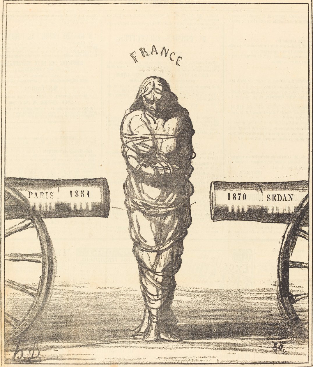 Historia panowania autorstwa Honoré Daumier
