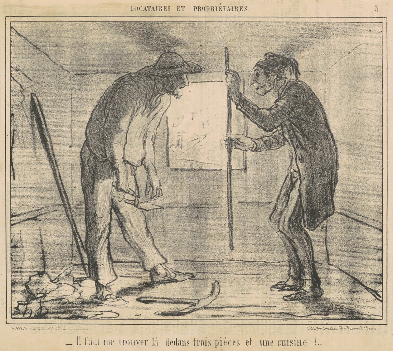 Musisz mnie znaleźć... trzy kawałki... autorstwa Honoré Daumier