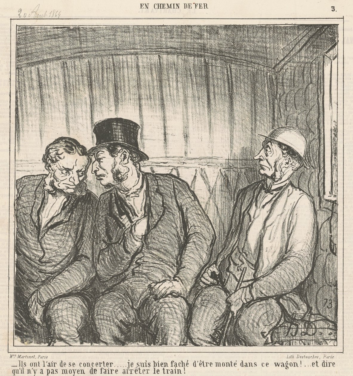 Wygląda na to, że pracują razem... autorstwa Honoré Daumier