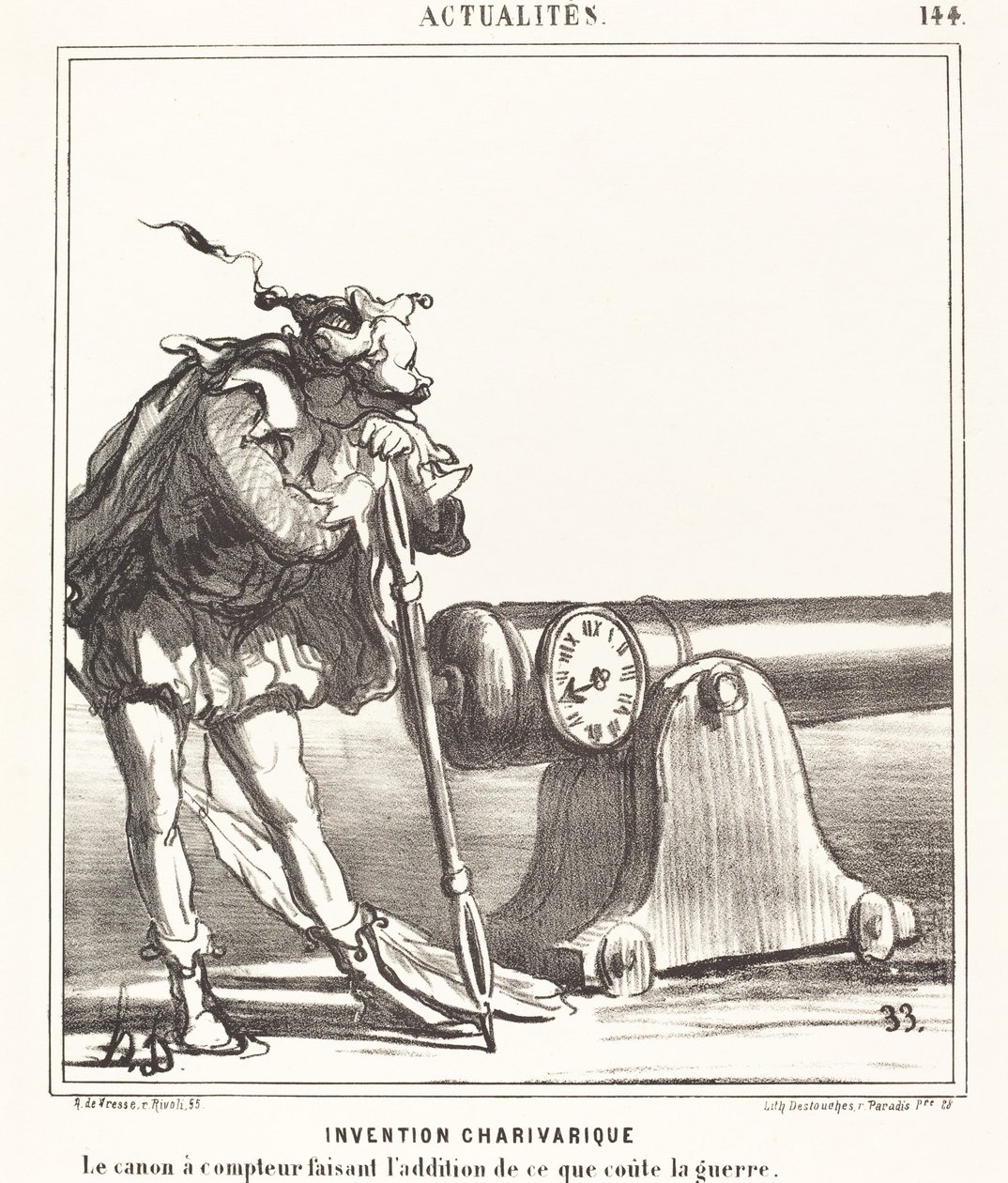 Wynalazek Charivarii autorstwa Honoré Daumier