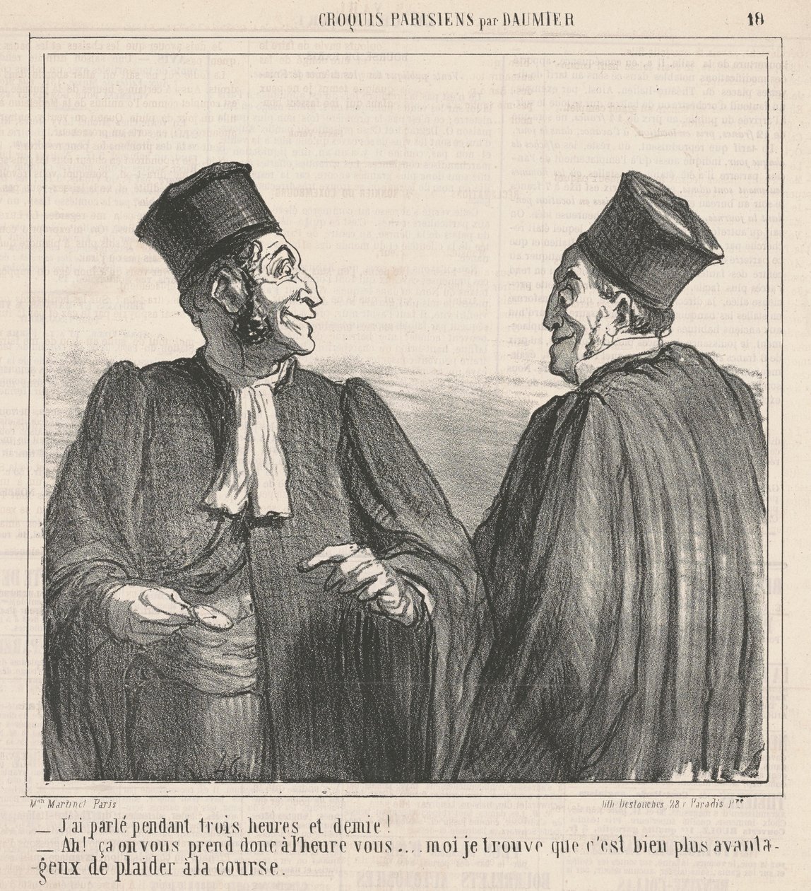 Mówiłem... trzy i pół godziny! autorstwa Honoré Daumier