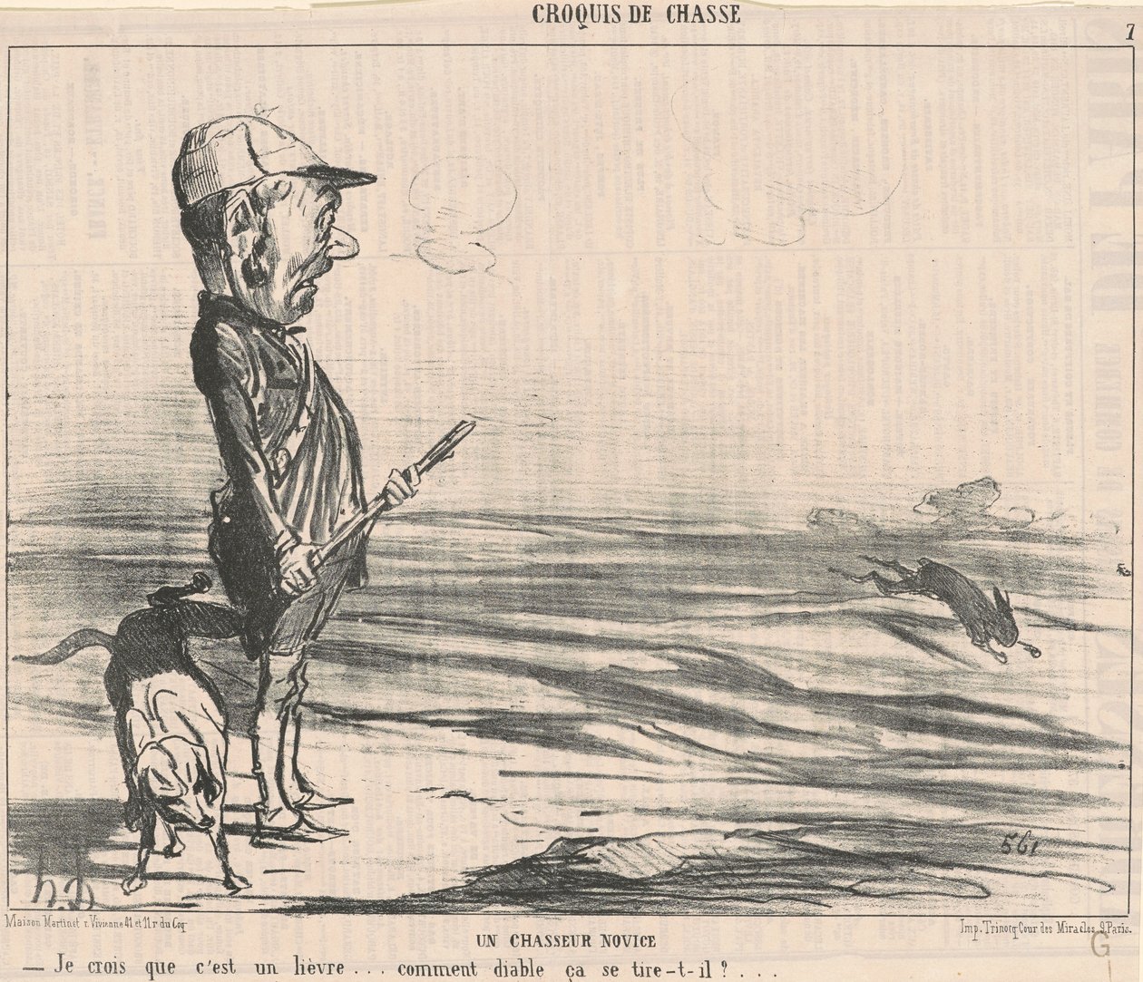 Myślę, że to zając... autorstwa Honoré Daumier