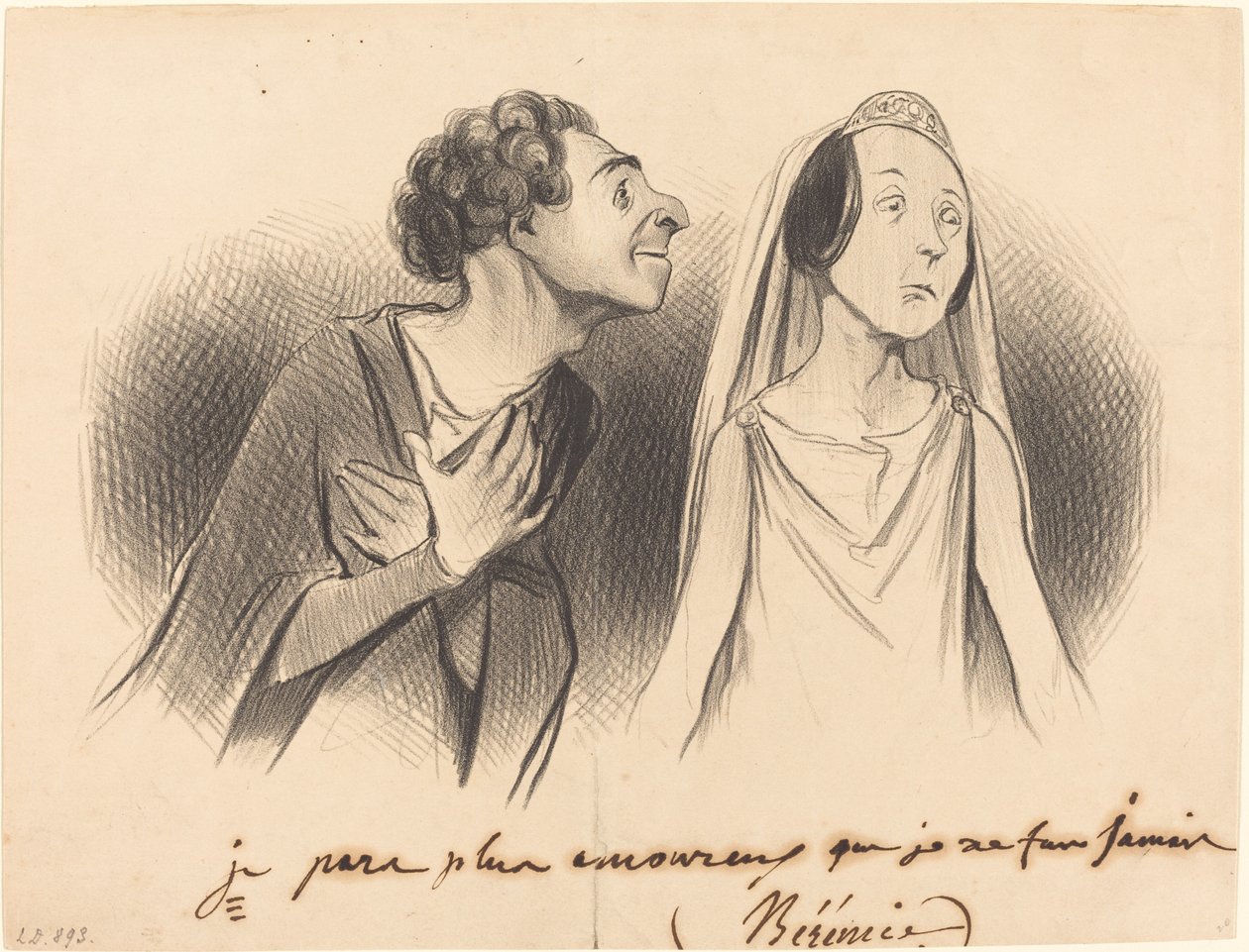 Odchodzę bardziej zakochana niż kiedykolwiek... autorstwa Honoré Daumier