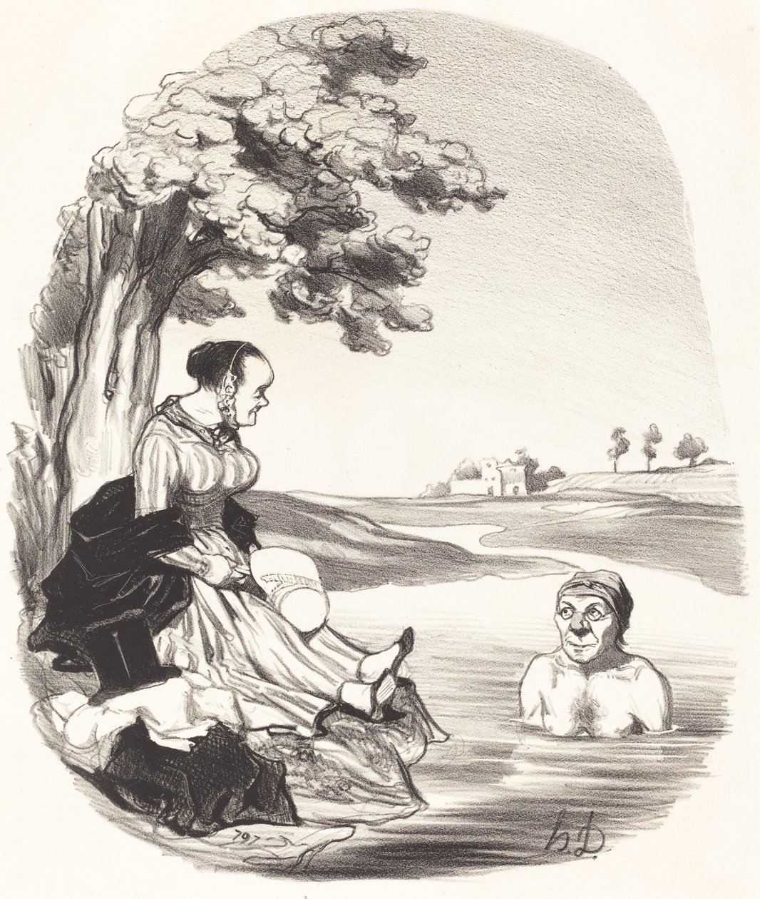Woda jest pyszna... Zapewniam... autorstwa Honoré Daumier