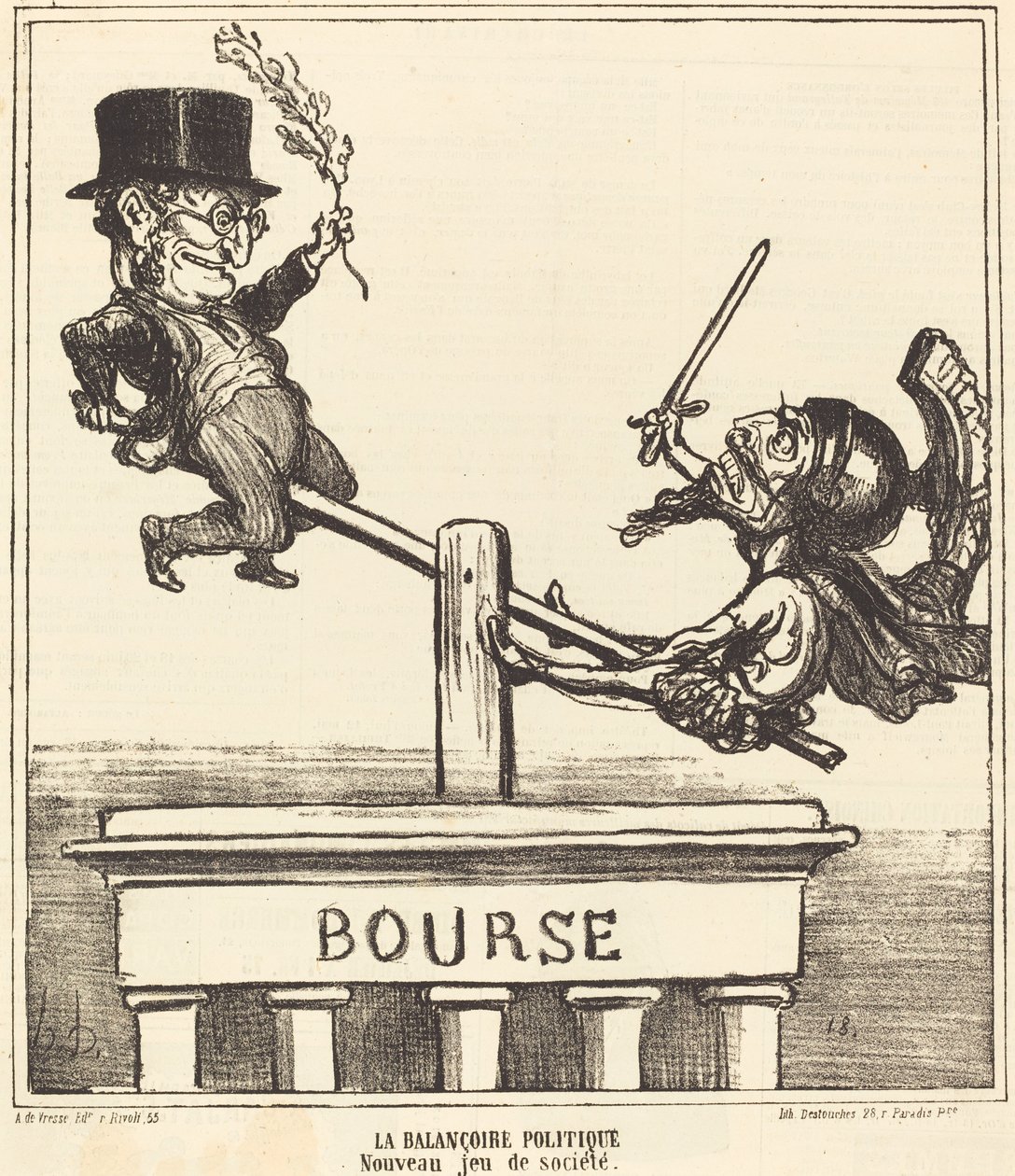 Rozmach polityczny... autorstwa Honoré Daumier