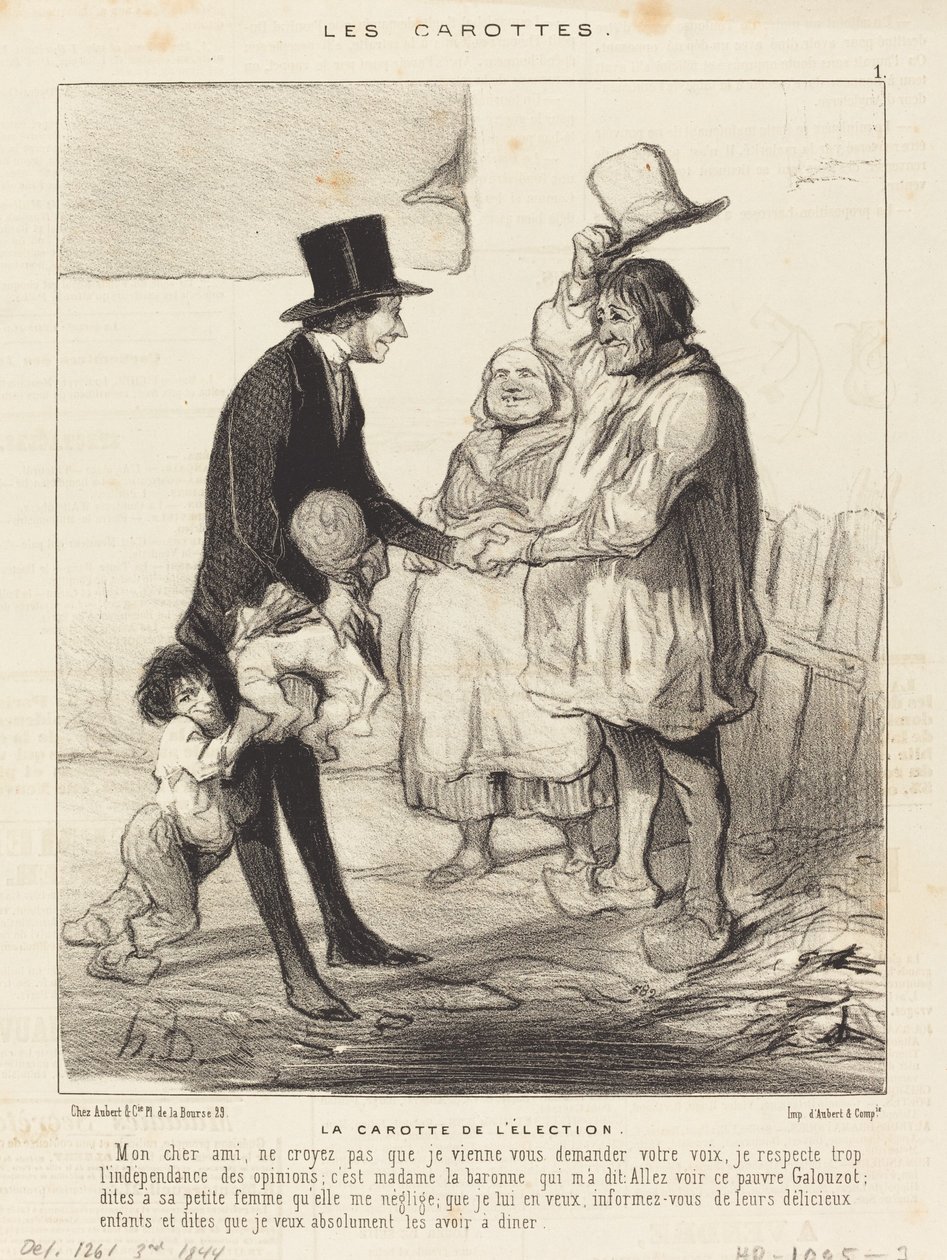 Marchewka wyborów autorstwa Honoré Daumier