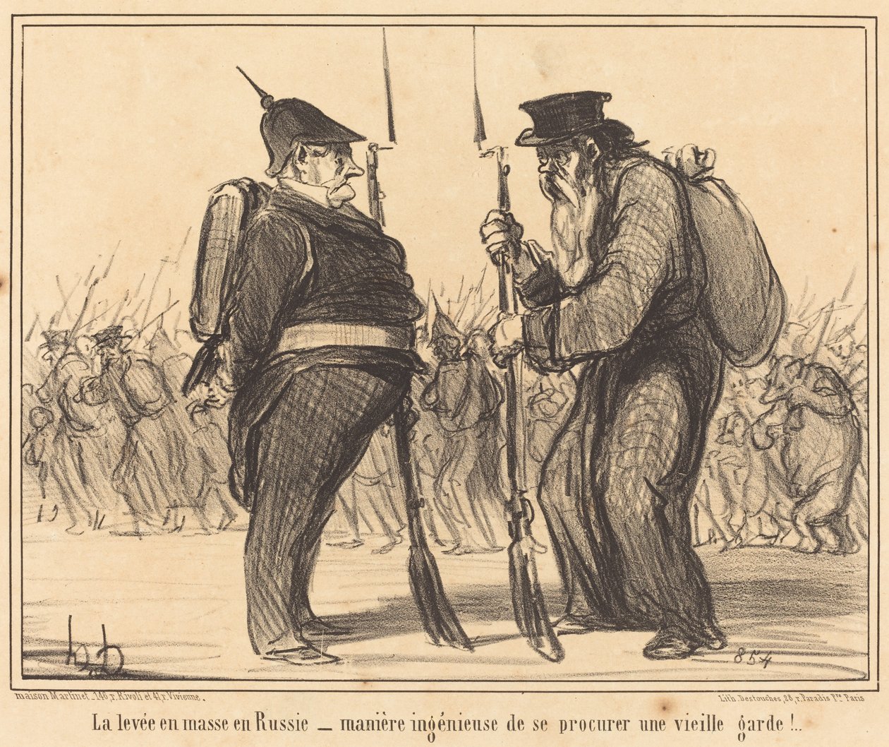 Podatek masowy w Rosji... autorstwa Honoré Daumier