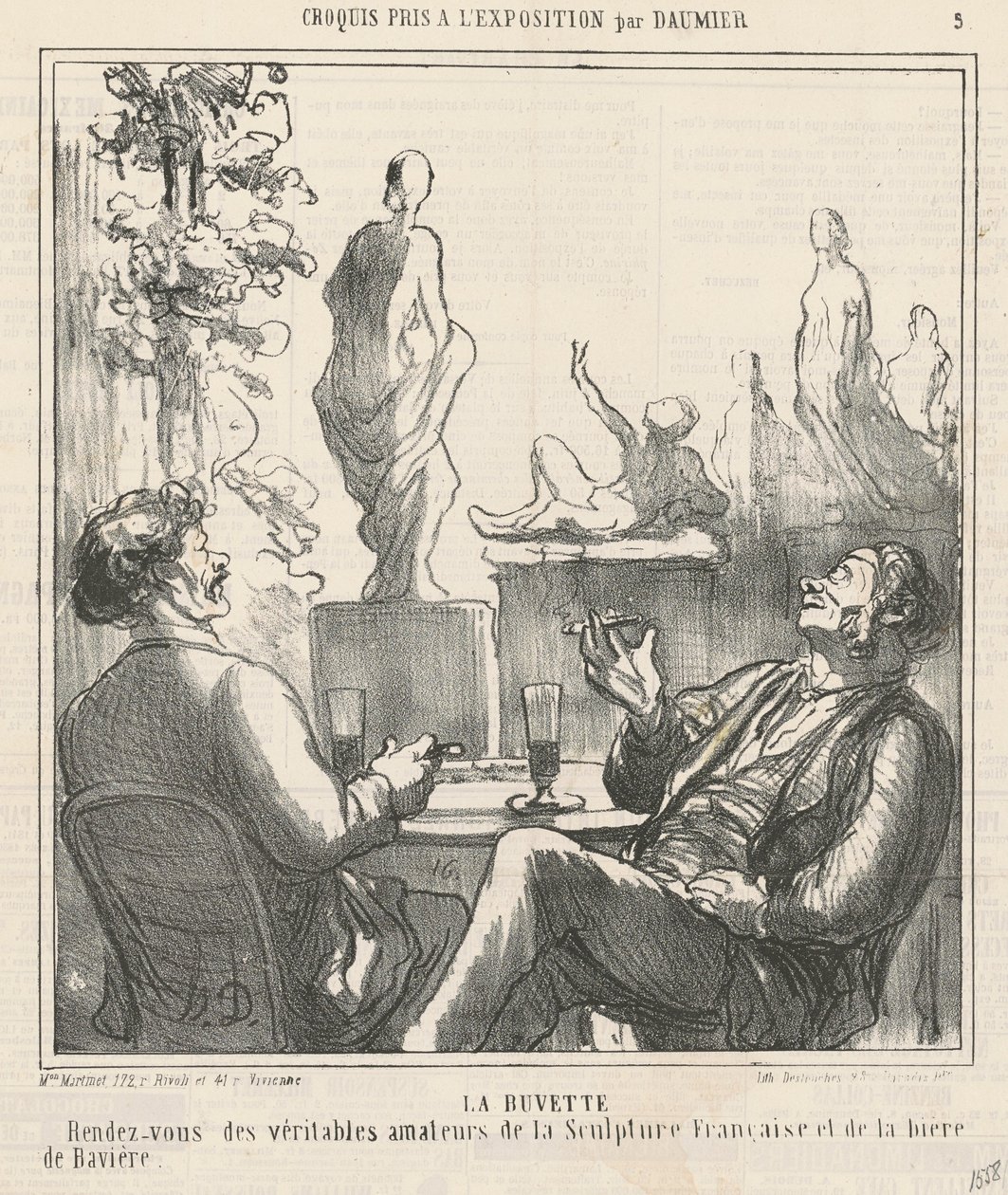 Bar autorstwa Honoré Daumier