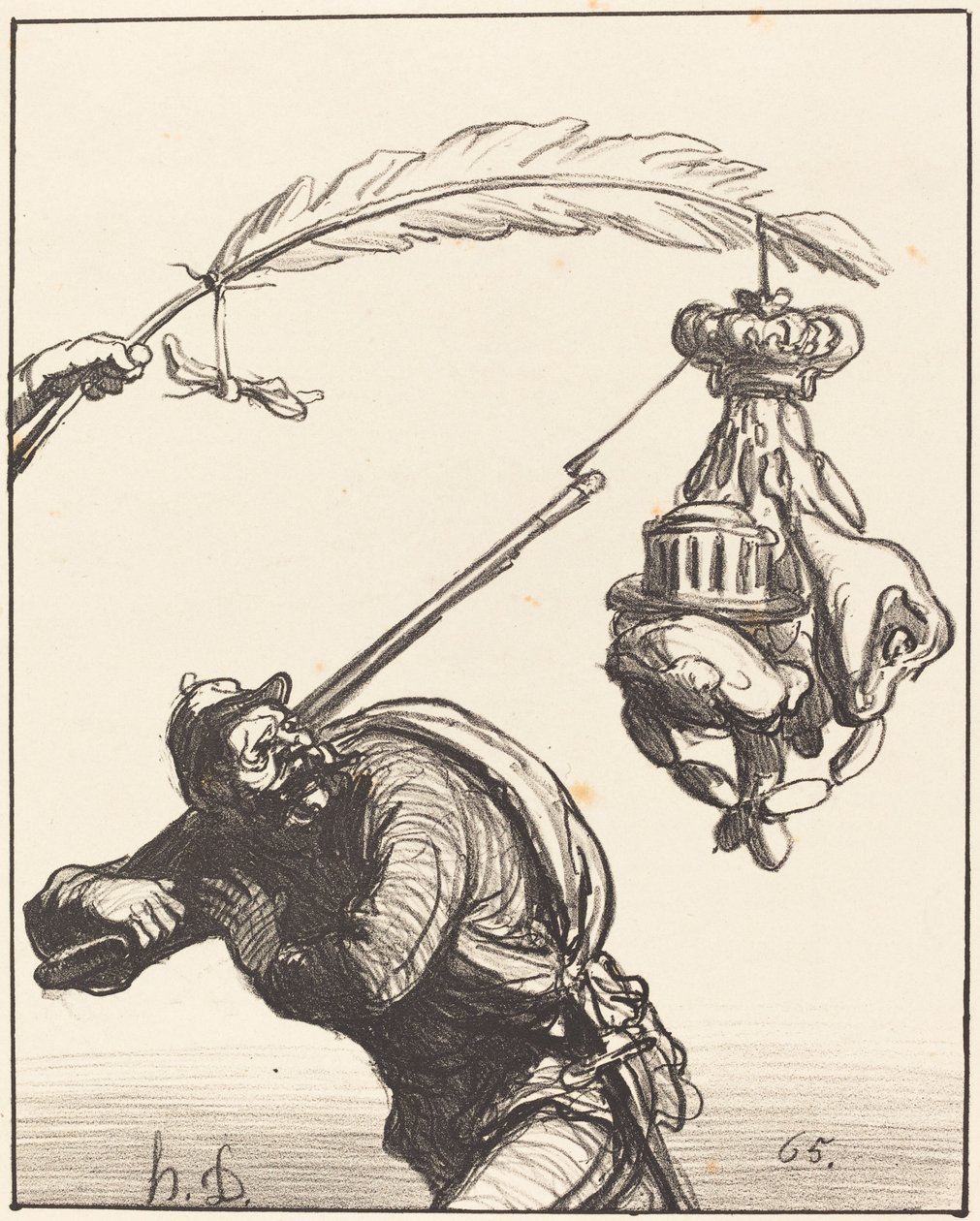 spokój za wszelką cenę autorstwa Honoré Daumier