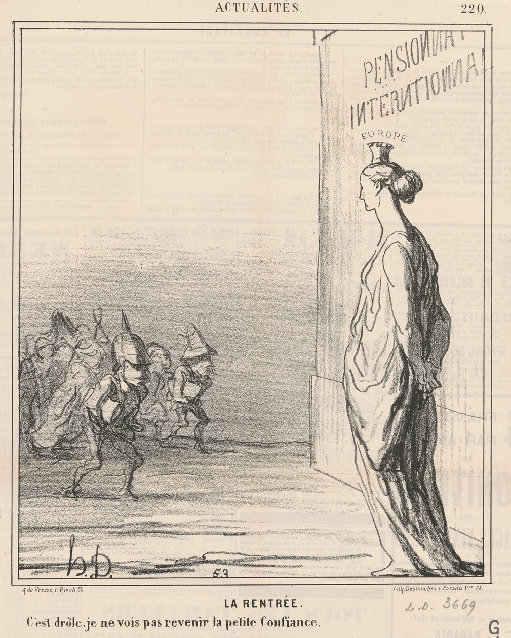 Początek roku szkolnego autorstwa Honoré Daumier