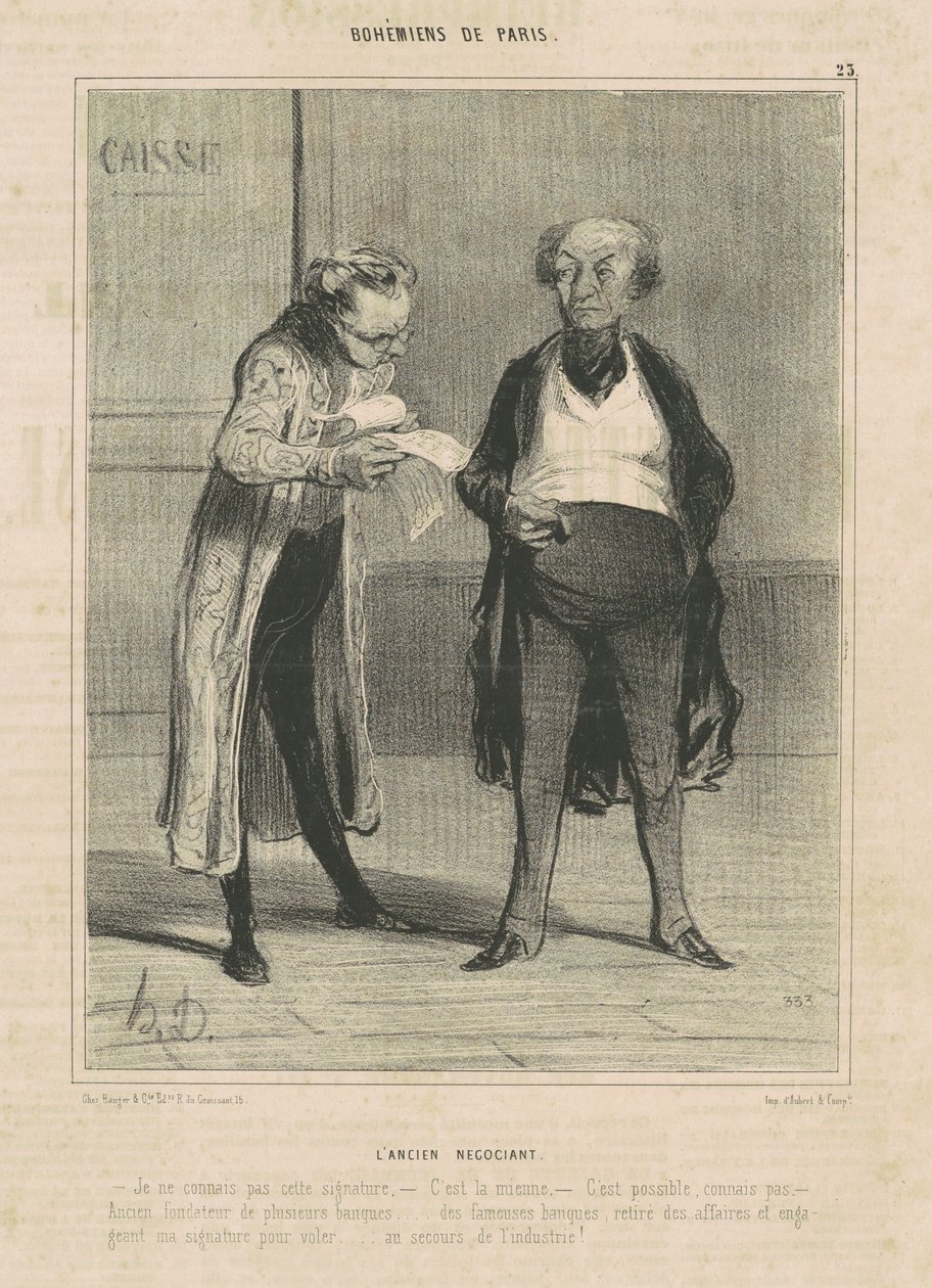 Stary handlarz autorstwa Honoré Daumier