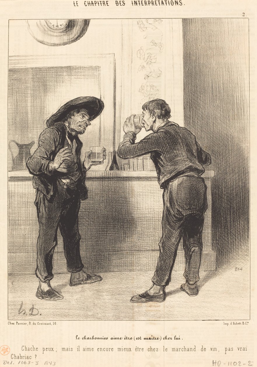Charbonnier lubi być (jest mistrzem)... autorstwa Honoré Daumier