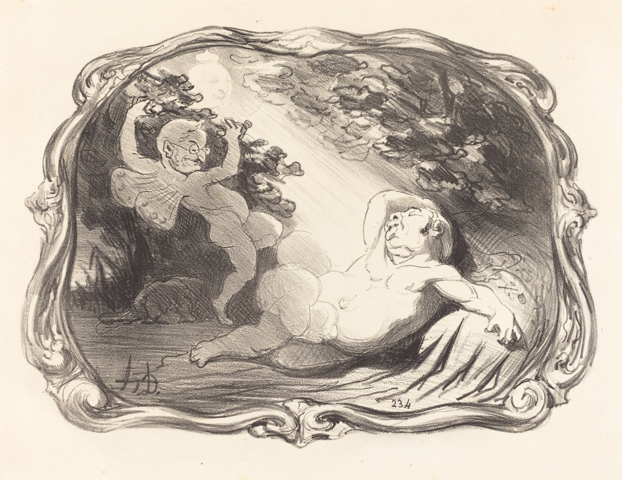 Sen Endymiona-Berryera autorstwa Honoré Daumier