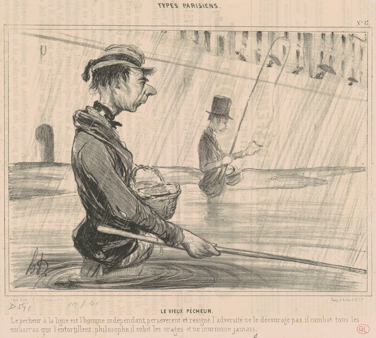 Stary grzesznik autorstwa Honoré Daumier