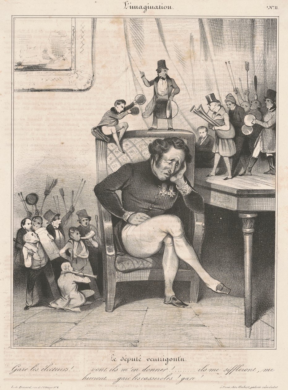 wojujący parlamentarzysta autorstwa Honoré Daumier
