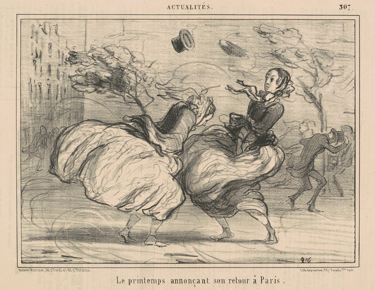 Wiosna zapowiada jego powrót do Paryża autorstwa Honoré Daumier