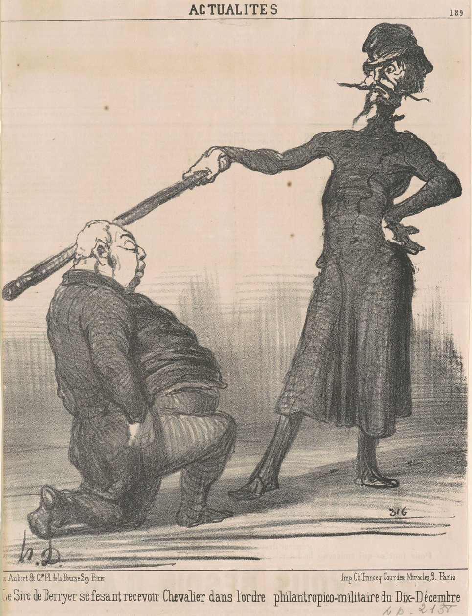 Ojciec Berryera... Kawaler... autorstwa Honoré Daumier