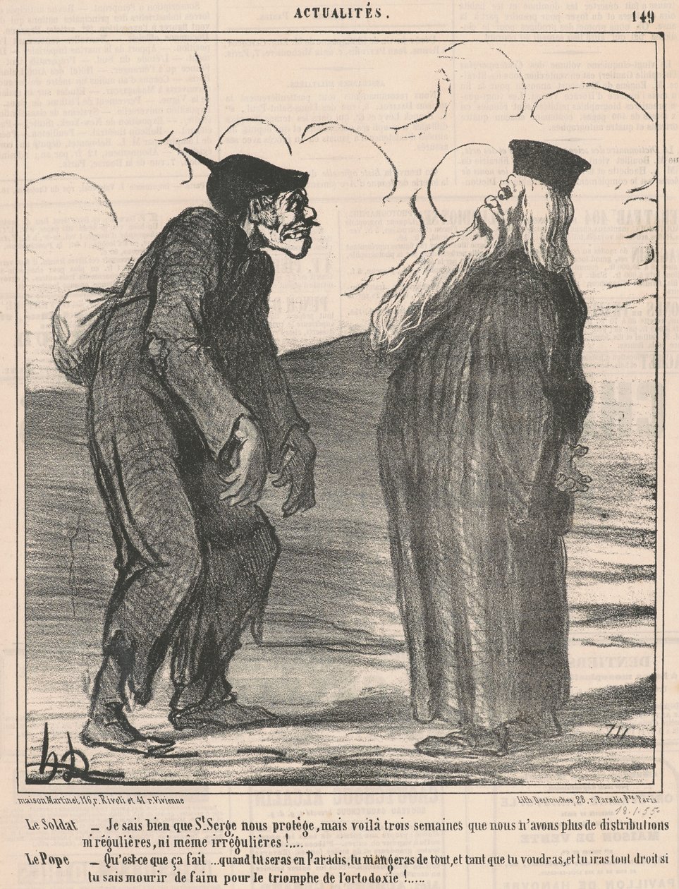 Żołnierz... wiem... autorstwa Honoré Daumier