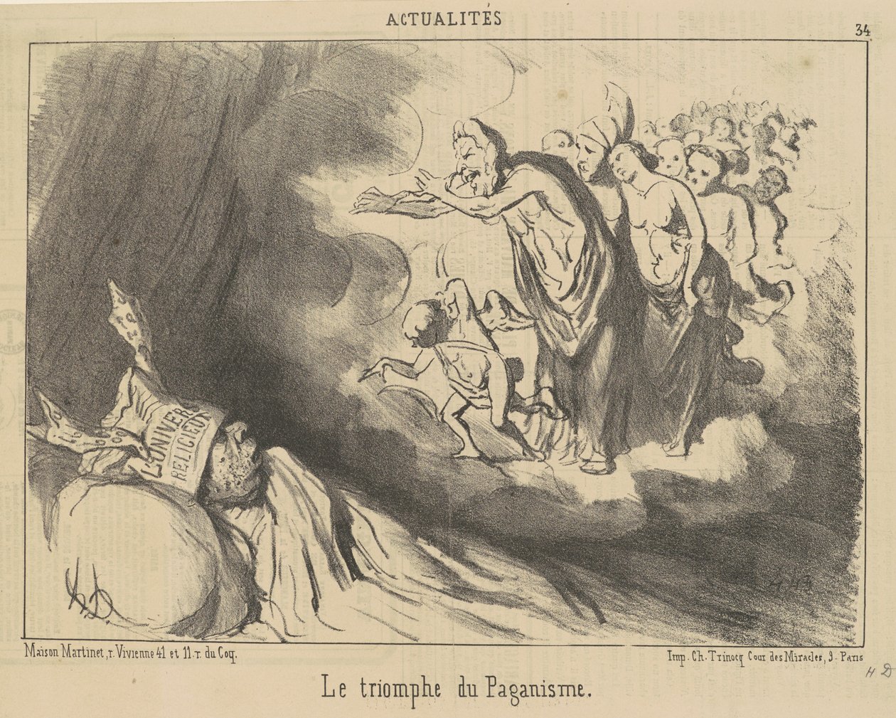 Triumf pogaństwa autorstwa Honoré Daumier